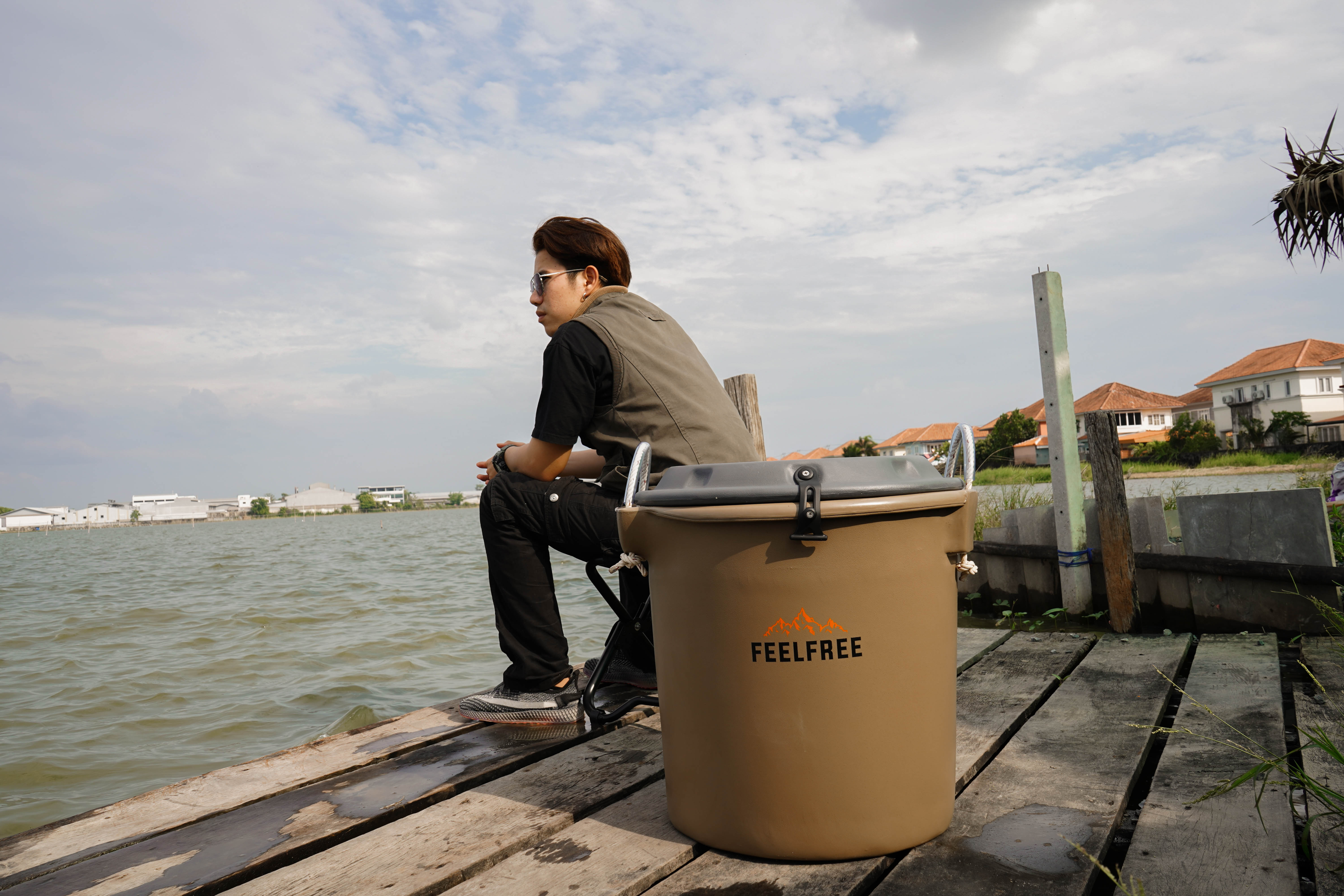 ถังน้ำแข็งเก็บความเย็น FEELFREE INNER BIN ความจุ 50L สีน้ำตาล_4