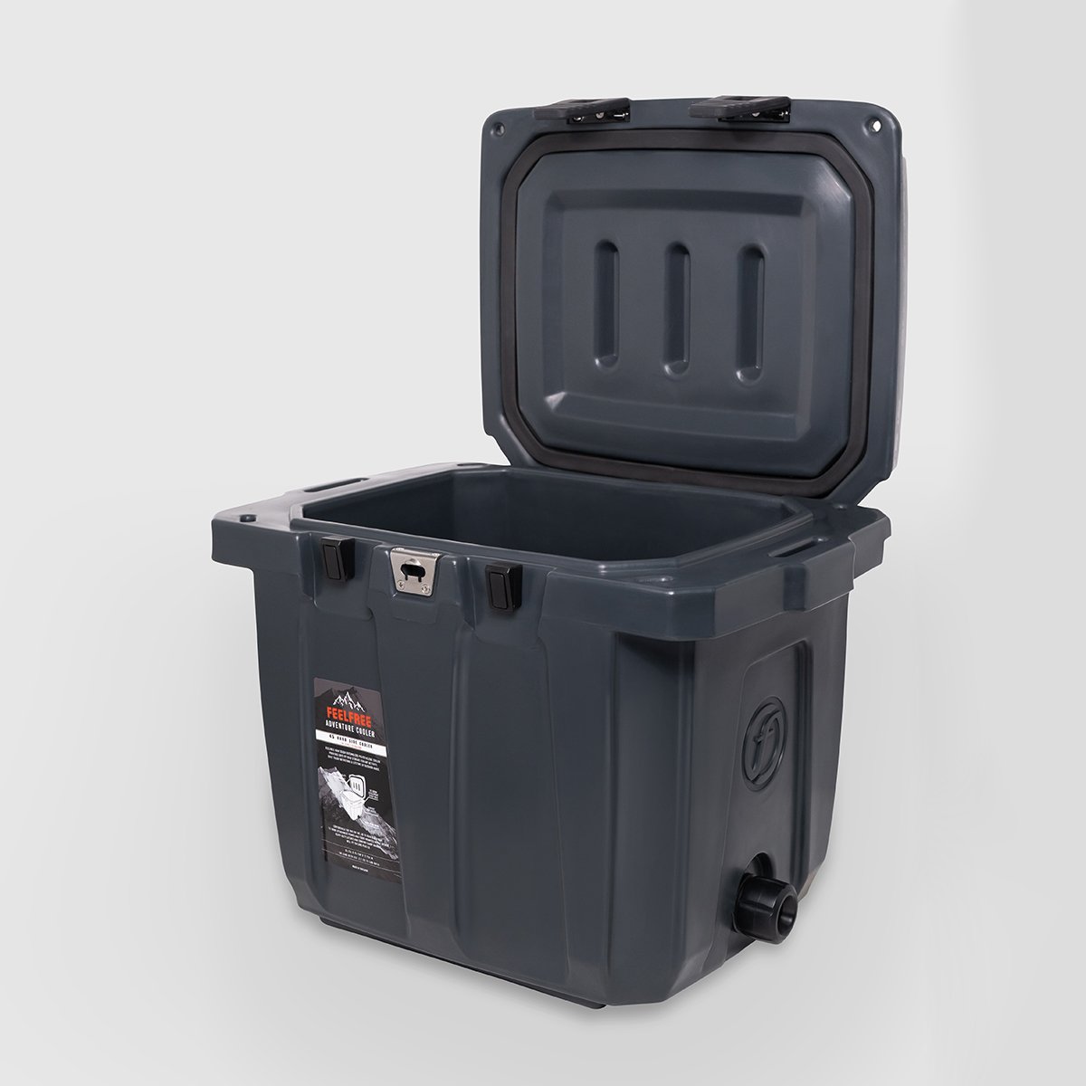 ถังน้ำแข็งเกรดพรีเมี่ยม FEELFREE ขนาด 45 ลิตร สี ROCKY GRAY_6