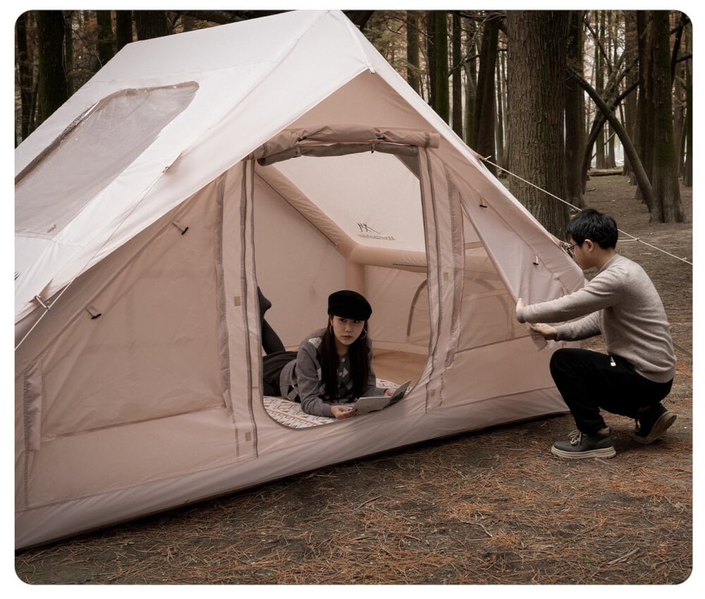 เต็นท์เสาลม MOUNTAINHIKER AIR POLE สีเบจ