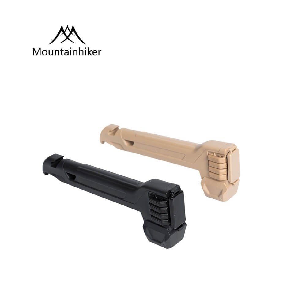ค้อนและ สมอบกเต็นท์ MOUNTAINHIKER 2IN1 สีดำ