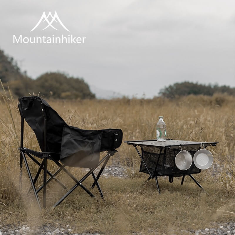 เก้าอี้พับรวบกลาง MOUNTAINHIKER MOON CHAIR สีดำ_2