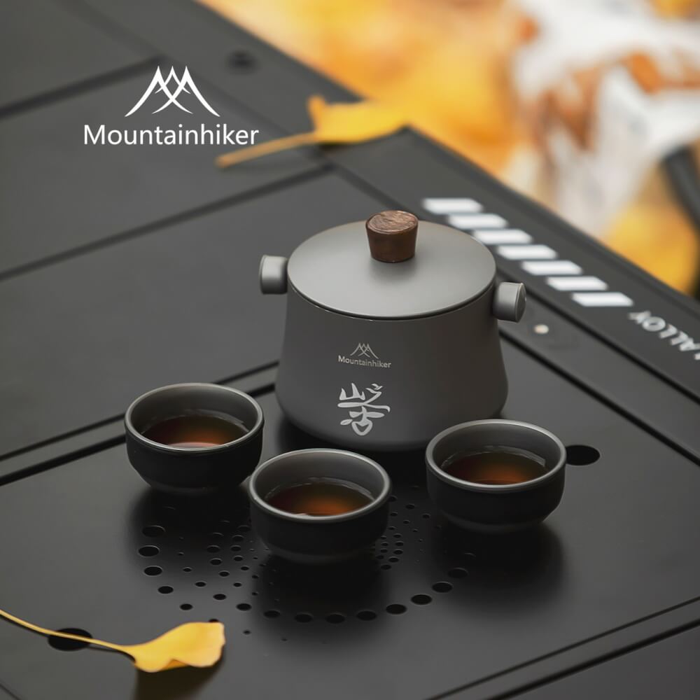 เซตเครื่องชงชา 4 ชิ้น MOUNTAINHIKER สีเงิน
