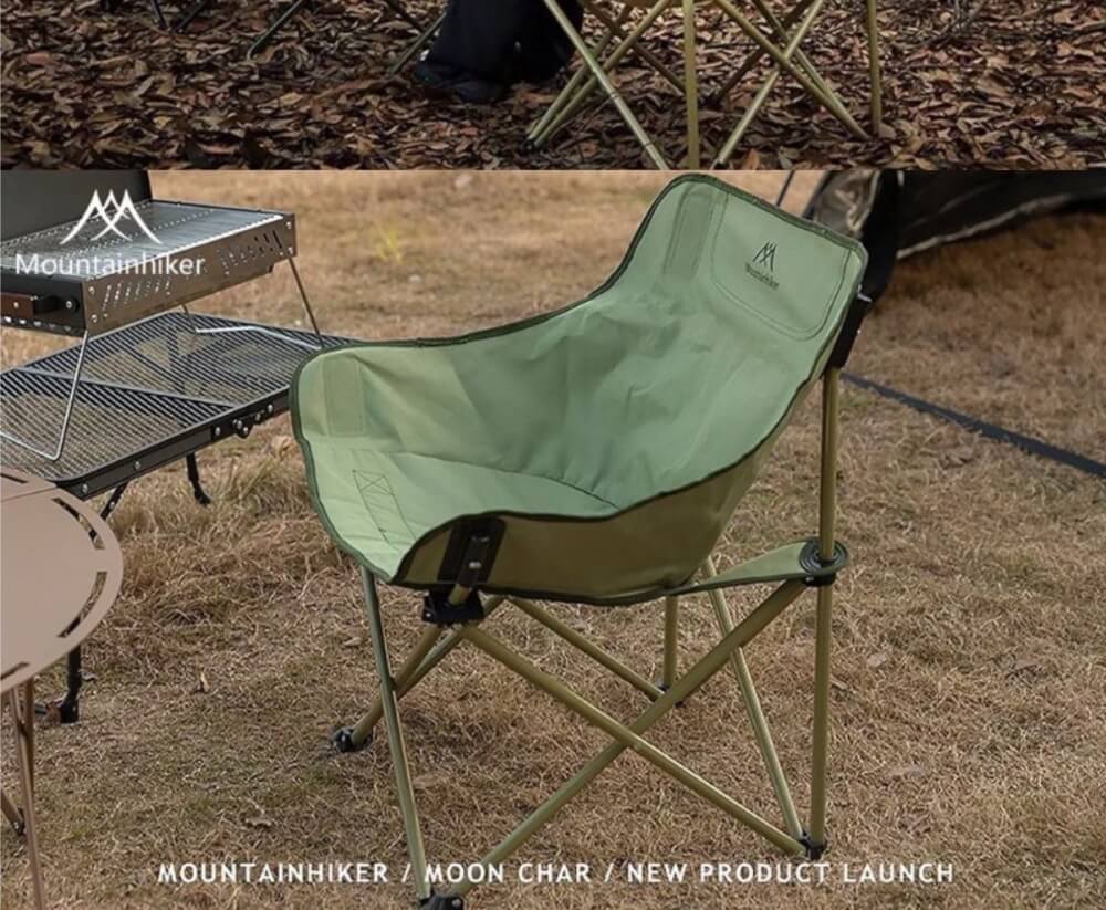 เก้าอี้พับ MOUNTAINHIKER MOON CHAIR GREEN_4