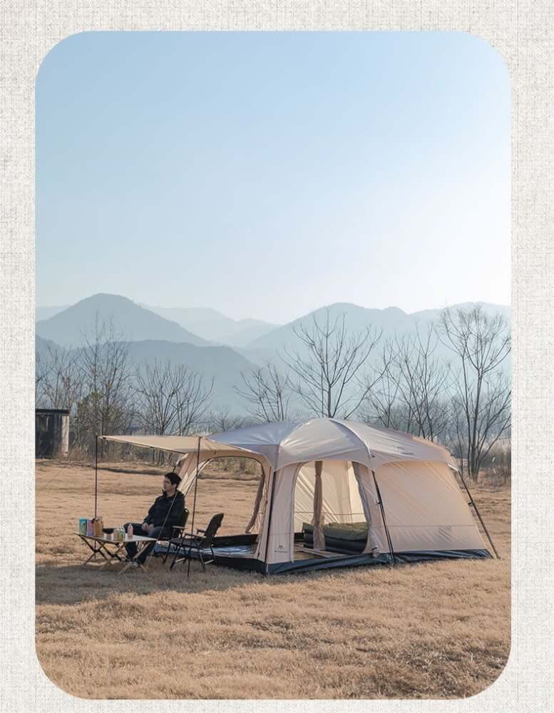 เต้นท์ครอบครัว MOUNTAINHIKER รุ่น STARFIELD ไซต์ M สีกากี (2 ห้องนอน,1 ห้องนั่งเล่น)