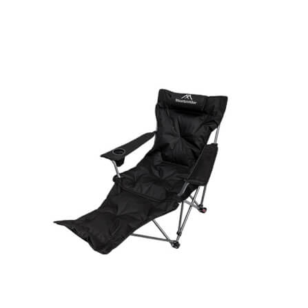 เก้าอี้สปริงปรับระดับ MOUNTAINHIKER รุ่น SPRING VELVET CHAIR 142X84X89 ซม. สีดำ_0