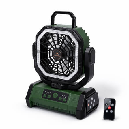 พัดลมพกพา MOUNTAINHIKER ไซเบอร์ตรอน,แบตเตอรี่ 20000 MAH,สีเขียว_0