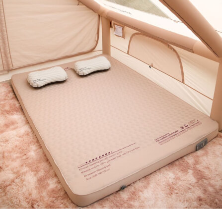 ที่นอนพองลมอัตโนมัติรุ่นใหม่ MOUNTAINHIKER สีกากี ขนาดคู่_1