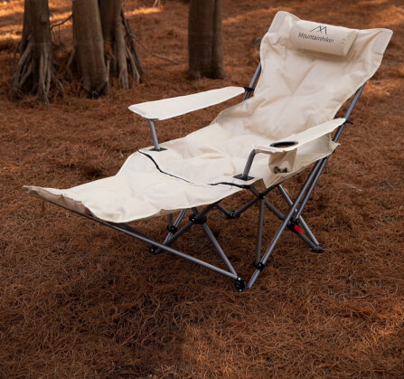 เก้าอี้สปริงปรับระดับ MOUNTAINHIKER รุ่น SPRING VELVET CHAIR 142X84X89 ซม.สีครีม_1