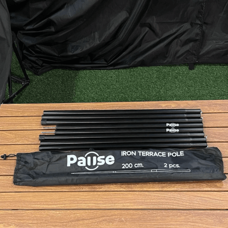 เสาเทอเรส PAUSE สีดำ 200 ซม. สีดำ (คู่)_2
