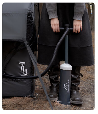 เต็นท์เสาลม MOUNTAINHIKER AIR POLE สีดำ_3