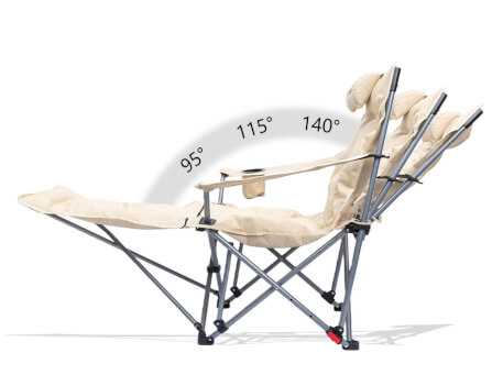 เก้าอี้สปริงปรับระดับ MOUNTAINHIKER รุ่น SPRING VELVET CHAIR 142X84X89 ซม.สีครีม_7