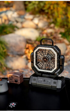 พัดลมพกพา MOUNTAINHIKER ไซเบอร์ตรอน,แบตเตอรี่ 20000 MAH,สีดำ_4