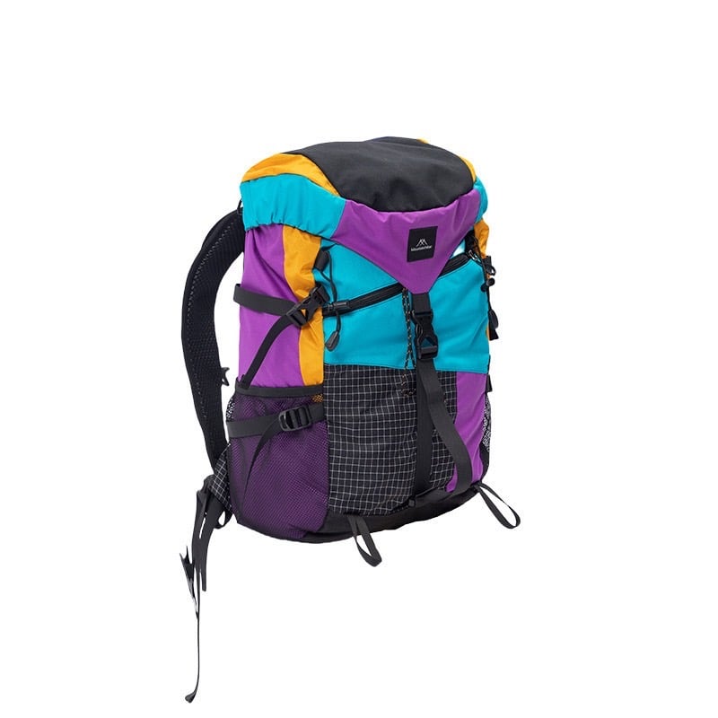 กระเป๋าเดินป่ากลางแจ้ง 35L  MOUNTAINHIKER สีม่วงฟ้า_1