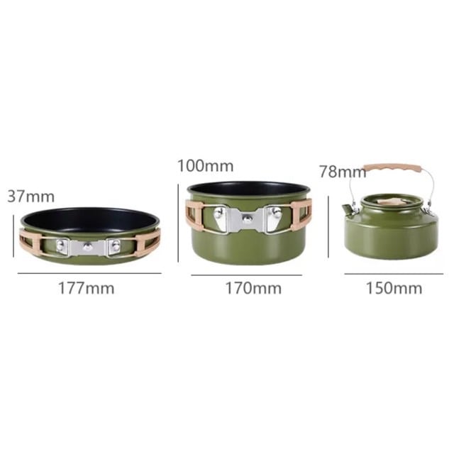 ชุดครัว 3 ชิ้น MOUNTAINHIKER สีเขียว_1