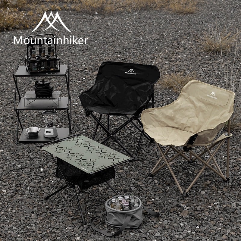 เก้าอี้พับรวบกลาง MOUNTAINHIKER MOON CHAIR KHAKI_5