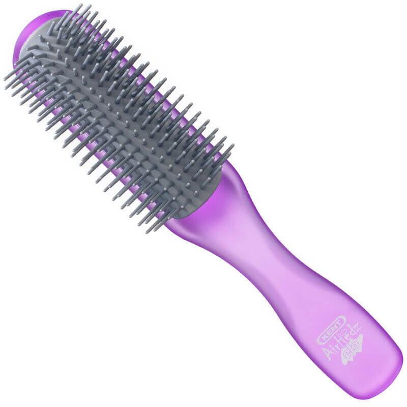 แปรงหวีผม ดีแทงเกิล KENT สีม่วง รุ่น AHGLO01 - HALF ROUND DETANGLING BRUSH – อังกฤษ_6