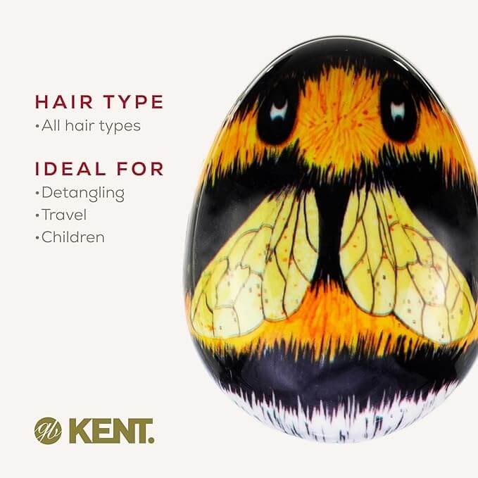 แปรงหวีผม KENT รุ่น PEBBLE DETANGLING BEE BRUSH ผึ้ง_10