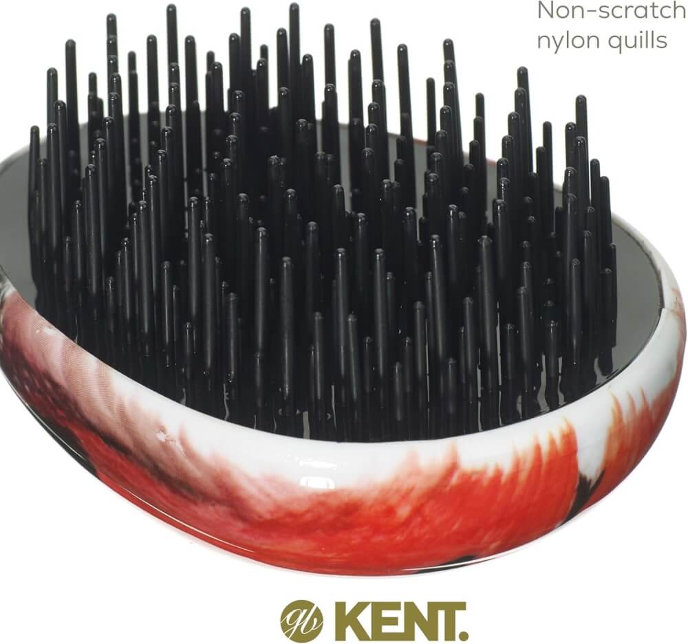แปรงหวีผม KENT รุ่น PEBBLE DETANGLING LADYBUG BRUSH เต่าทอง_4