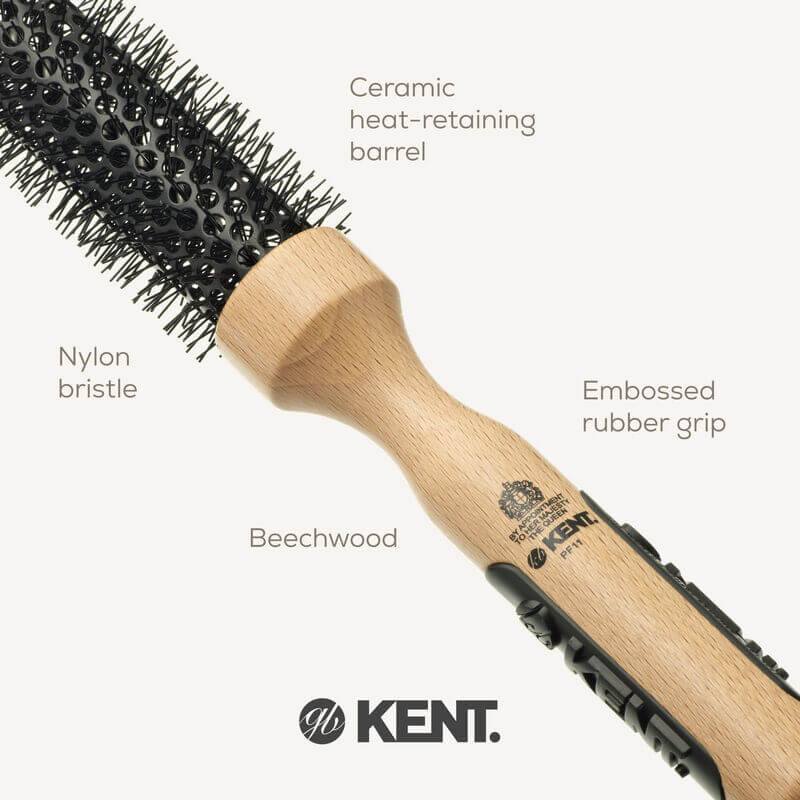 แปรงม้วนเซรามิก KENT รุ่น PF11 ขนาด 35 มม. สำหรับผมลอน