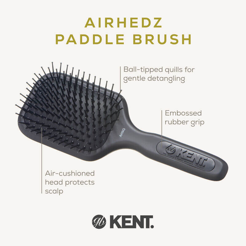 แปรงหวีผม KENT รุ่น AH9G – AIRHEDZ ขนาดกลาง ซี่ถี่ ปลายบอล