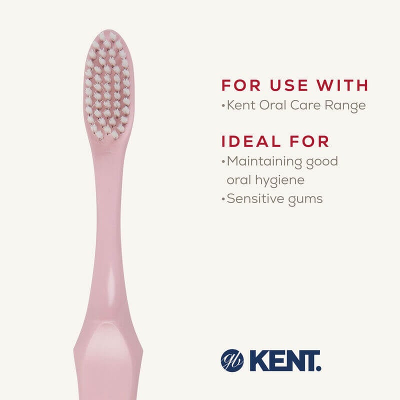 แปรงสีฟันขนนุ่มพิเศษ KENT SMILE ผสานซิลเวอร์ไอออน สีชมพู