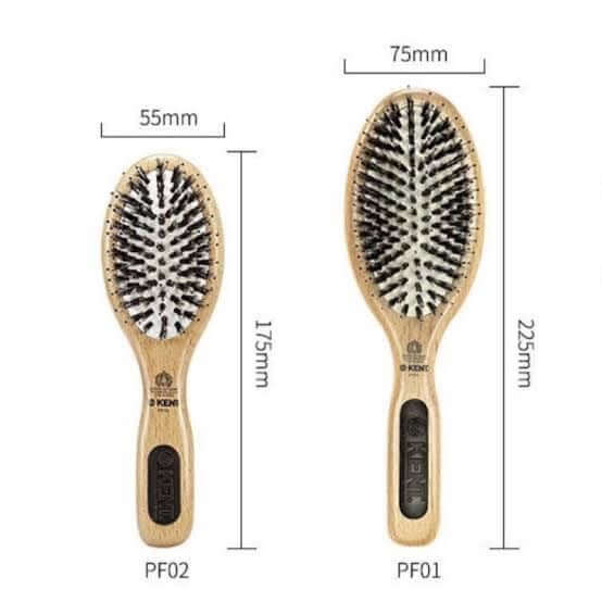 แปรงหวีผมไม้แท้ ขนาดใหญ่ KENT รุ่น PF01 PERFECT FOR SMOOTHING"
