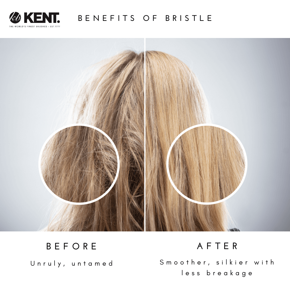แปรงหวีผมไม้แท้ ขนาดใหญ่ KENT รุ่น PF01 PERFECT FOR SMOOTHING"