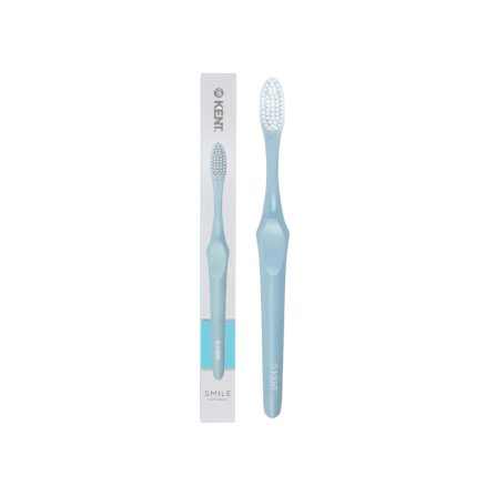 แปรงสีฟันขนนุ่มพิเศษ KENT SMILE ผสานซิลเวอร์ไอออน สีฟ้า_0