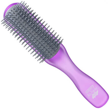 แปรงหวีผม ดีแทงเกิล KENT สีม่วง รุ่น AHGLO01 - HALF ROUND DETANGLING BRUSH – อังกฤษ_0