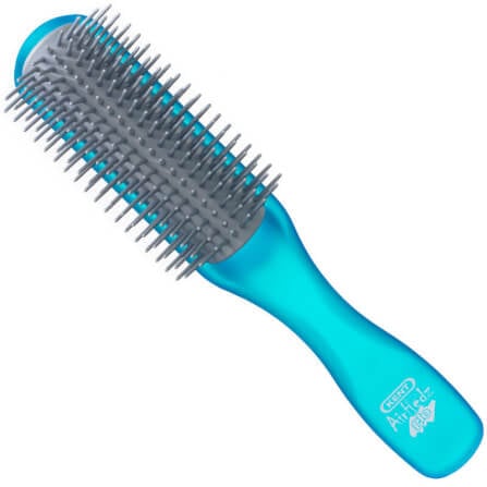 แปรงหวีผม ดีแทงเกิล KENT สีฟ้า รุ่น AHGLO01 - HALF ROUND DETANGLING BRUSH – อังกฤษ_0