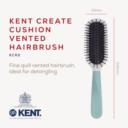 แปรงไดร์ผม KENT CREATE KCR2 CUSHION VENTED PADDLE สีเขียว_1