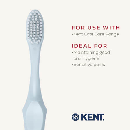 แปรงสีฟันขนนุ่มพิเศษ KENT SMILE ผสานซิลเวอร์ไอออน สีฟ้า_3