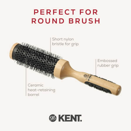 แปรงม้วนเซรามิก KENT รุ่น PF12 ขนาด 49 มม. สำหรับผมลอน_4