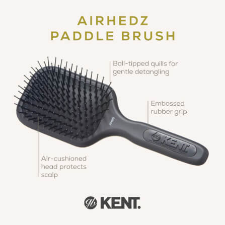 แปรงหวีผม KENT รุ่น AH9G – AIRHEDZ ขนาดกลาง ซี่ถี่ ปลายบอล_4
