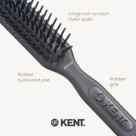 แปรงหวีผม KENT รุ่น AH10G – AIRHEDZ หัวแคบ ซี่ใหญ่ สำหรับผมหนา_4
