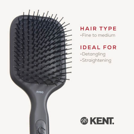 แปรงหวีผม KENT รุ่น AH9G – AIRHEDZ ขนาดกลาง ซี่ถี่ ปลายบอล_5