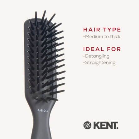 แปรงหวีผม KENT รุ่น AH10G – AIRHEDZ หัวแคบ ซี่ใหญ่ สำหรับผมหนา_5