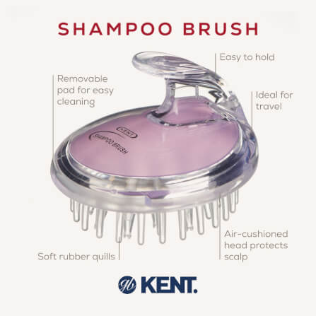 แปรงสระผม KENT SHAMPOO AND SCALP MASSAGE BRUSH สีม่วงอ่อน_7