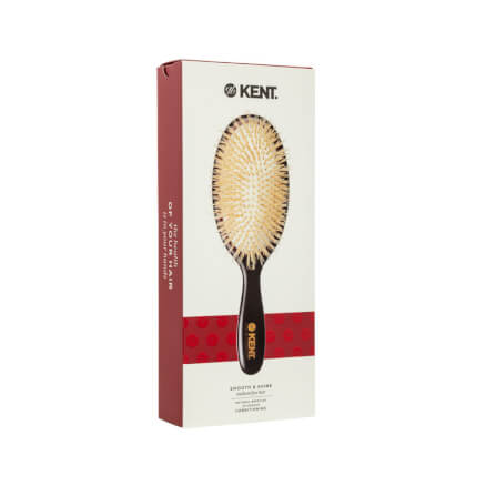 แปรงหวีผม KENT รุ่น CLASSIC SHINE ขนาดกลาง ขนหมูป่าแท้สีขาว ขนนุ่ม นำเข้าจากอังกฤษ_9