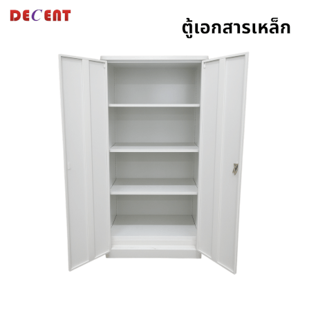 ตู้เอกสารเหล็กบานเปิด DECENT รุ่น FC-A18 สีขาว_2