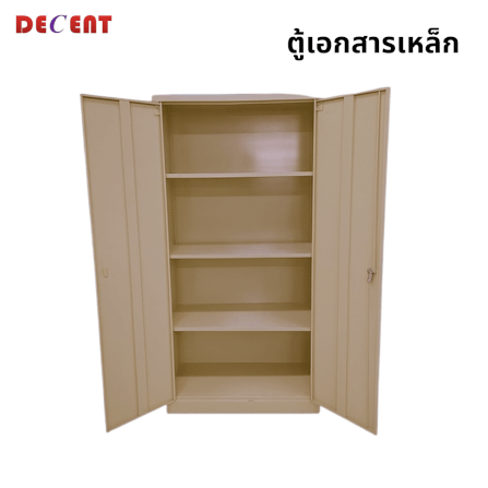 ตู้เอกสารเหล็กบานเปิด DECENT รุ่น FC-A18 สีครีม_2