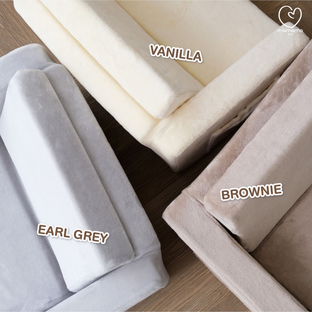 โซฟาเด็กพับได้ MAMAMO สี EARL GREY เก้าอี้เด็ก กางง่าย พับเก็บสะดวก สำหรับทำกิจกรรมต่าง ๆ