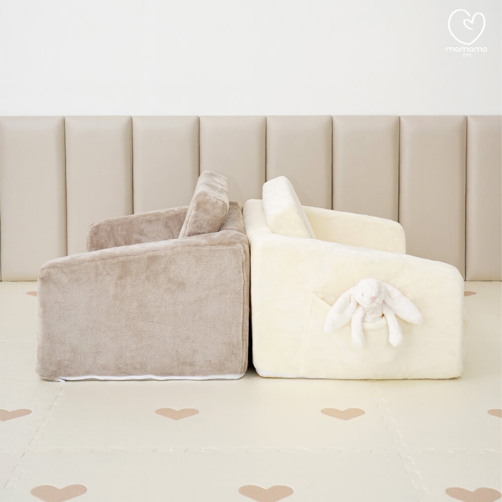 โซฟาเด็กพับได้ MAMAMO สี EARL GREY เก้าอี้เด็ก กางง่าย พับเก็บสะดวก สำหรับทำกิจกรรมต่าง ๆ