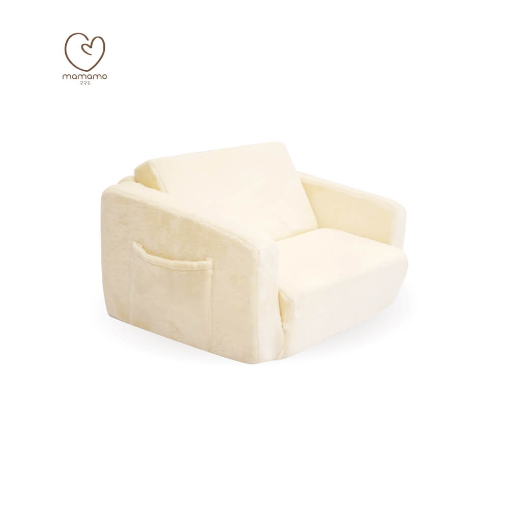 โซฟาเด็กพับได้ MAMAMO สี VANILLA เก้าอี้เด็ก กางง่าย พับเก็บสะดวก สำหรับทำกิจกรรมต่าง ๆ_11