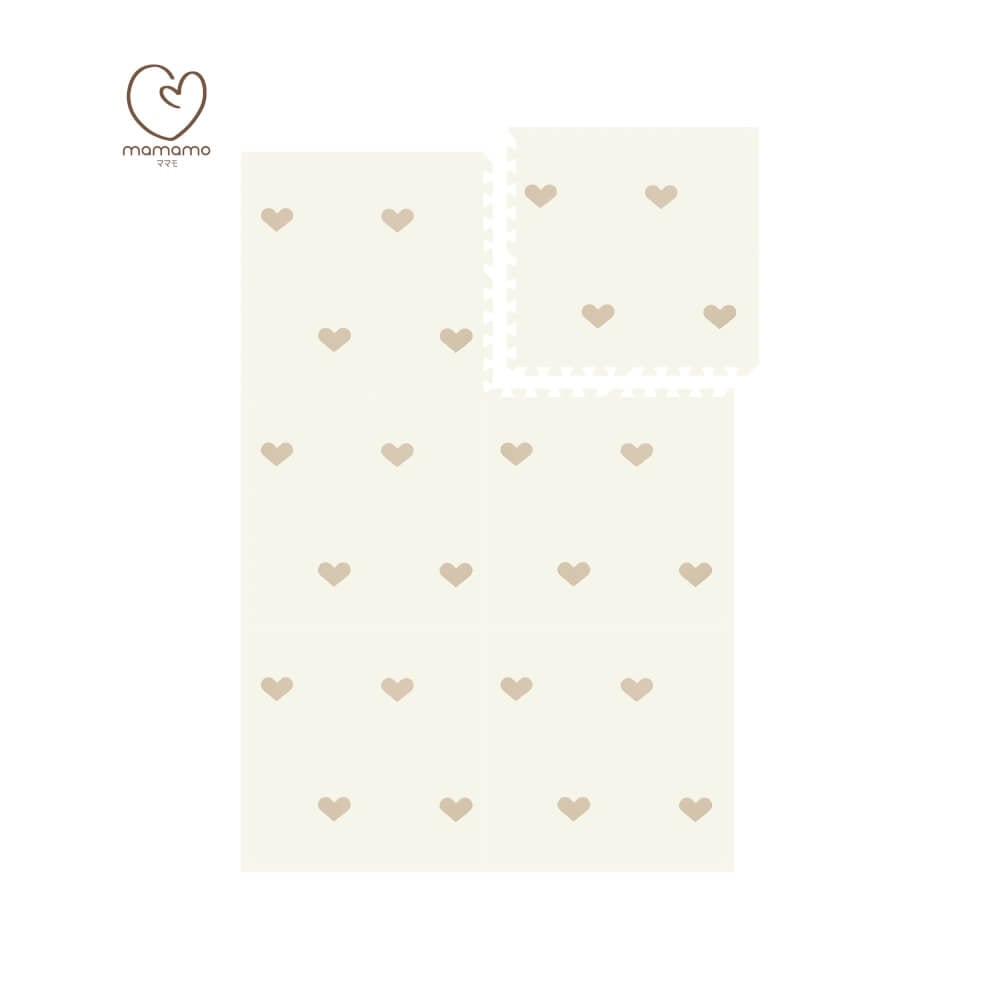 แผ่นรองคลาน จิ๊กซอว์ MAMAMO ลาย HEART เซต 6 แผ่น เกรดพรีเมี่ยม หนา 1.4 CM. พร้อมขอบปิด แถมฟรี ถุงซิปพกพา พร้อมส่ง_9