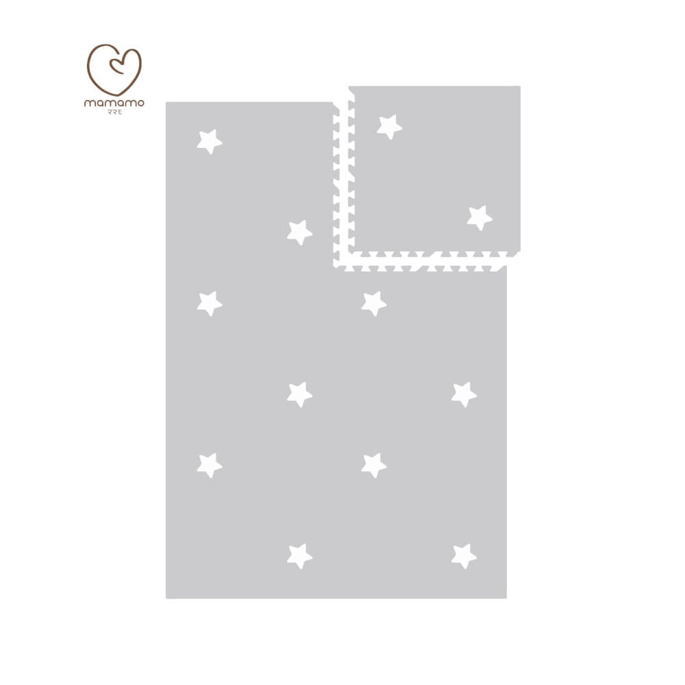 แผ่นรองคลาน จิ๊กซอว์ MAMAMO ลาย STAR เซต 6 แผ่น เกรดพรีเมี่ยม หนา 1.4 CM. พร้อมขอบปิด แถมฟรี ถุงซิปพกพา พร้อมส่ง_9