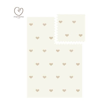 แผ่นรองคลาน จิ๊กซอว์ MAMAMO ลาย HEART เซต 6 แผ่น เกรดพรีเมี่ยม หนา 1.4 CM. พร้อมขอบปิด แถมฟรี ถุงซิปพกพา พร้อมส่ง_0