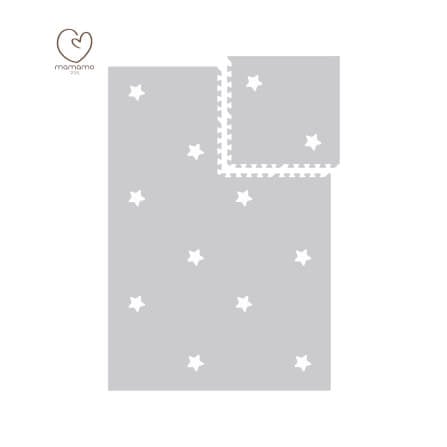 แผ่นรองคลาน จิ๊กซอว์ MAMAMO ลาย STAR เซต 6 แผ่น เกรดพรีเมี่ยม หนา 1.4 CM. พร้อมขอบปิด แถมฟรี ถุงซิปพกพา พร้อมส่ง