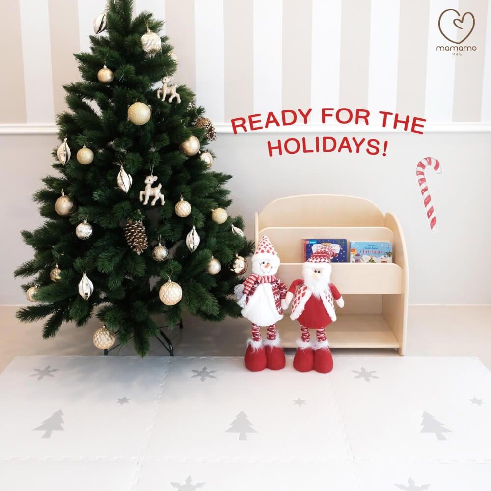 แผ่นรองคลาน จิ๊กซอว์ MAMAMO ชุด CHRISTMAS COLLECTION ลาย CONFETTI เซต 6 แผ่น เกรดพรีเมี่ยม หนา 1.4 CM. พร้อมขอบปิด แถมฟรี ถุงซิปพกพา พร้อมส่ง_2