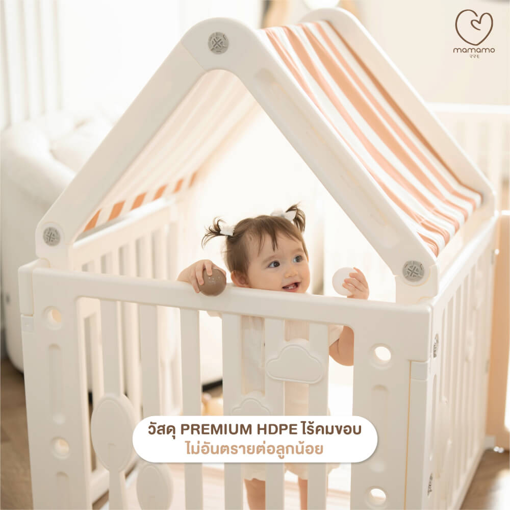 PLAY HOUSE MAMAMO วัสดุ PREMIUM HDPE อุปกรณ์เสริมคอกกั้นเด็ก เพิ่มพื้นที่ปลอดภัยให้ลูกน้อย_2